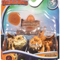 Outlet 🎉 Dragons Legends Evolved Evolution Meatlug 3-Inch Figure 2-Pack 💯