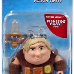 Hot Sale 💯 How to Train Your Dragon Action Vinyls Fishlegs Vinyl Figure [Flocked Fur] 🥰