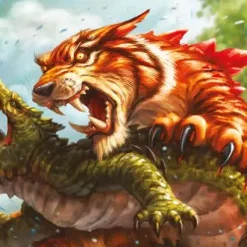 Best Pirce ❤️ KeyForge Unique Deck Game Call of the Archons Mighty Tiger Playmat KFS08 👏