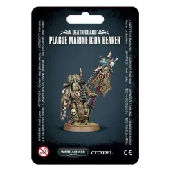 Cheap 🥰 Warhammer 40,000 Death Guard Plague Marine Icon Bearer 🌟